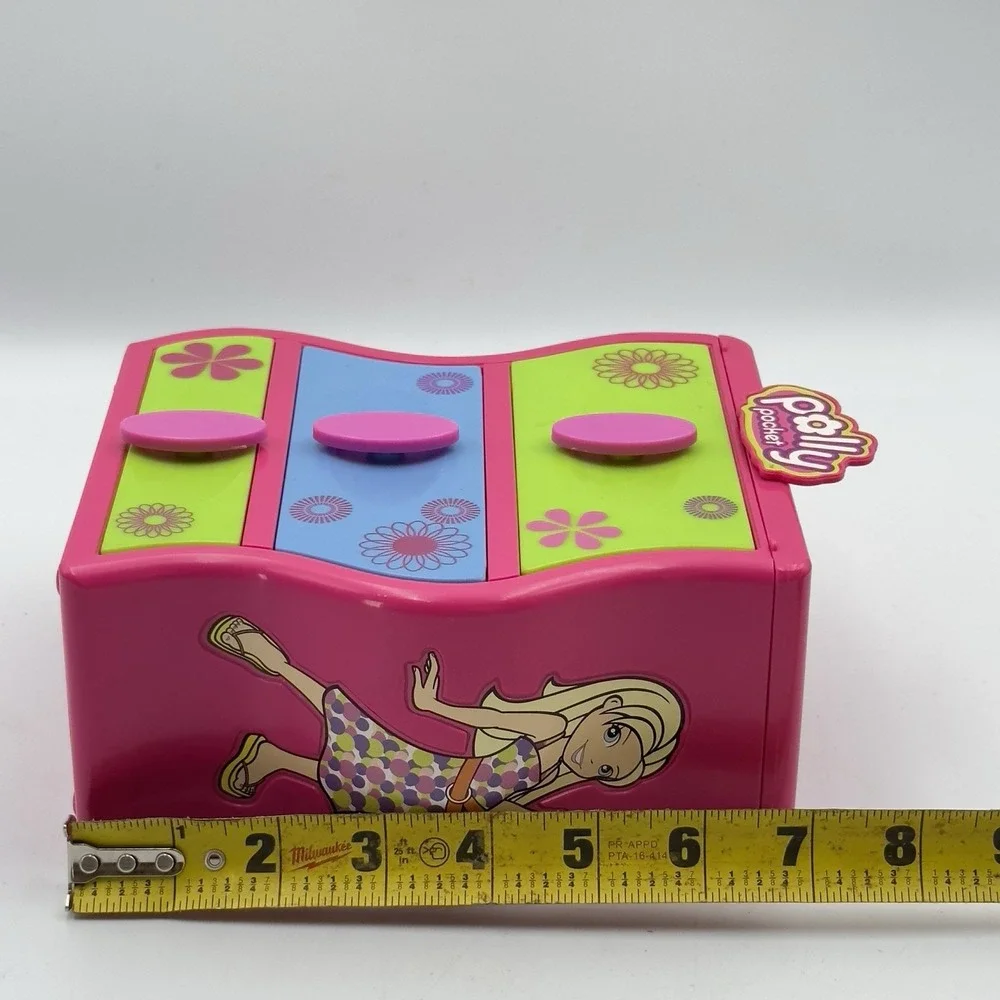 Vintage Polly‎ Pocket Shake N Sort Dresser Mattel 2006 Great For Small Clothes